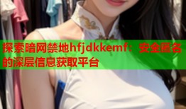 探索暗网禁地hfjdkkemf：安全匿名的深层信息获取平台