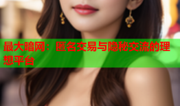 最大暗网：匿名交易与隐秘交流的理想平台