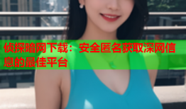 侦探暗网下载：安全匿名获取深网信息的最佳平台
