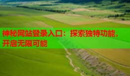 神秘网站登录入口：探索独特功能，开启无限可能