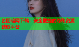 名朋暗网下载：安全便捷的隐秘资源获取平台