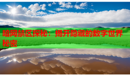 暗网禁区探秘：揭开隐藏的数字世界秘密
