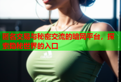 匿名交易与秘密交流的暗网平台，探索隐秘世界的入口