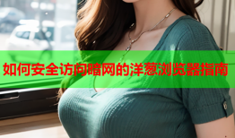 如何安全访问暗网的洋葱浏览器指南