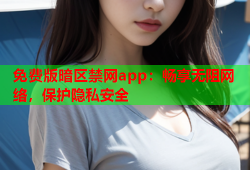 免费版暗区禁网app：畅享无阻网络，保护隐私安全