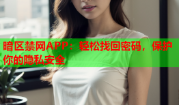 暗区禁网APP：轻松找回密码，保护你的隐私安全