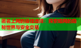 匿名上网的最佳选择：探索暗网的隐秘世界与安全交易