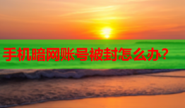 手机暗网账号被封怎么办？