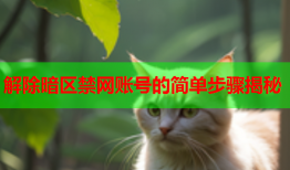 解除暗区禁网账号的简单步骤揭秘