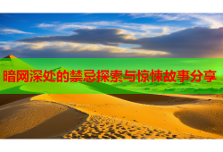 暗网深处的禁忌探索与惊悚故事分享