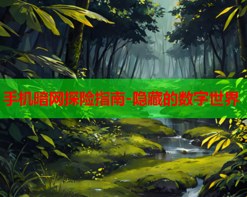 手机暗网探险指南-隐藏的数字世界