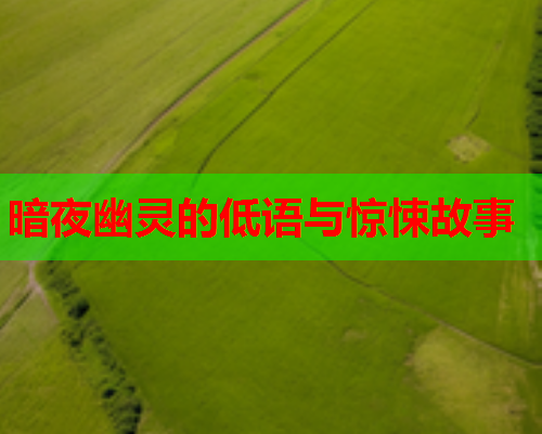 暗夜幽灵的低语与惊悚故事