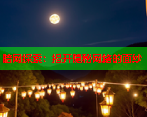 暗网探索：揭开隐秘网络的面纱