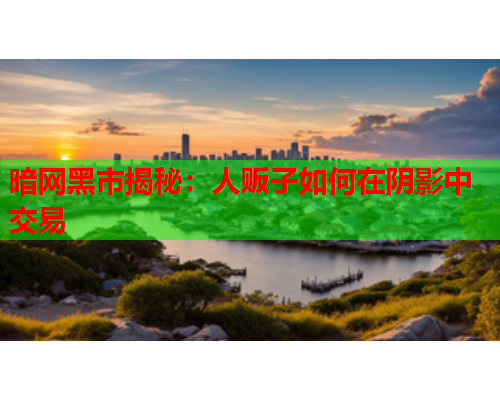 暗网黑市揭秘：人贩子如何在阴影中交易