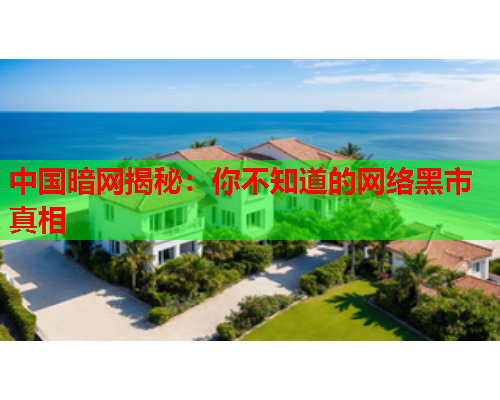 中国暗网揭秘：你不知道的网络黑市真相