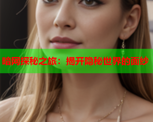 暗网探秘之旅：揭开隐秘世界的面纱