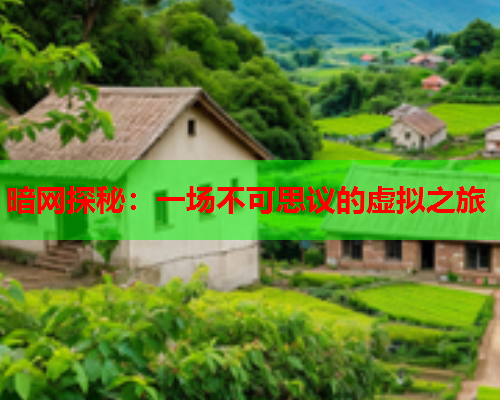 暗网探秘：一场不可思议的虚拟之旅