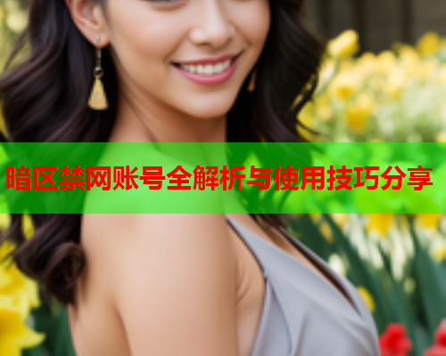 暗区禁网账号全解析与使用技巧分享