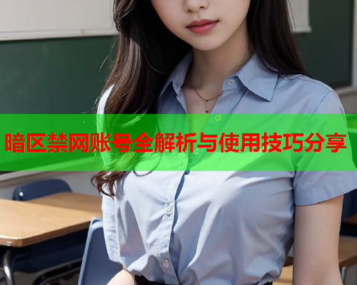 暗区禁网账号全解析与使用技巧分享