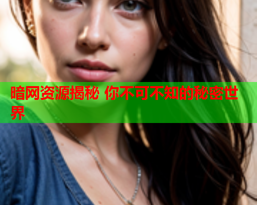 暗网资源揭秘 你不可不知的秘密世界