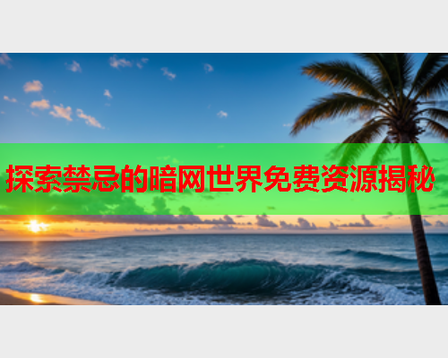 探索禁忌的暗网世界免费资源揭秘