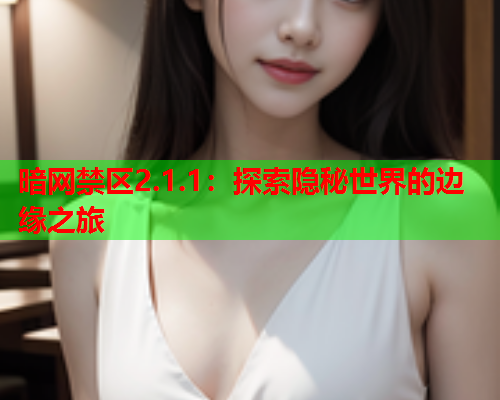 暗网禁区2.1.1：探索隐秘世界的边缘之旅