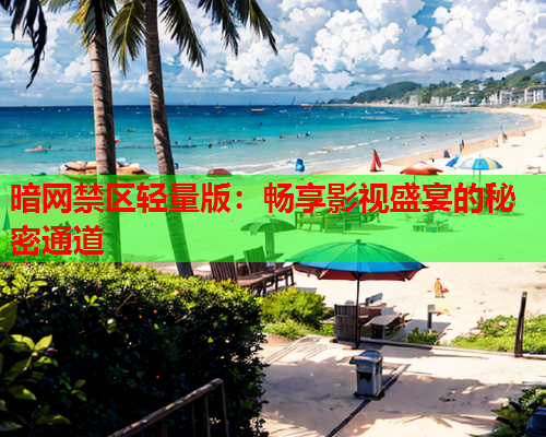 暗网禁区轻量版：畅享影视盛宴的秘密通道