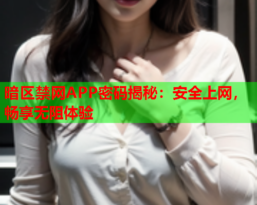 暗区禁网APP密码揭秘：安全上网，畅享无阻体验