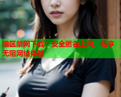 暗区禁网下载：安全匿名上网，畅享无阻网络体验
