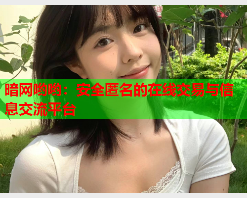 暗网哟哟：安全匿名的在线交易与信息交流平台
