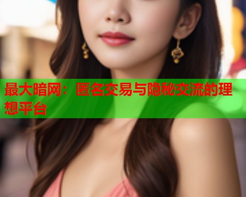 最大暗网：匿名交易与隐秘交流的理想平台