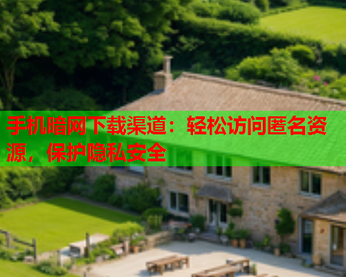 手机暗网下载渠道：轻松访问匿名资源，保护隐私安全