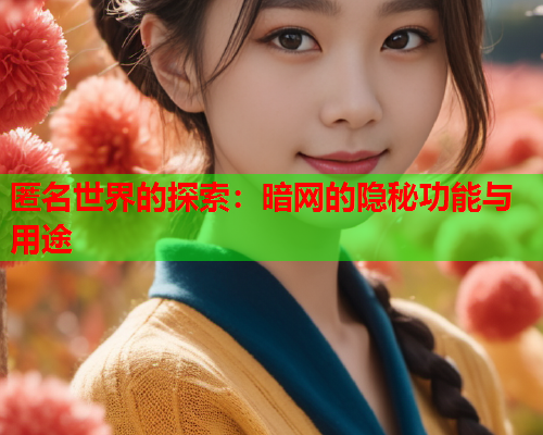 匿名世界的探索：暗网的隐秘功能与用途